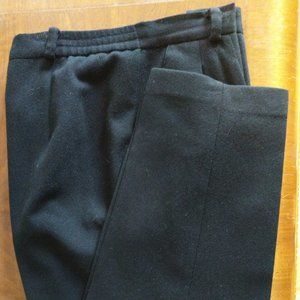 Black wool lined slacks 12P